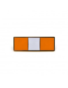 Barrette orange et blanc...